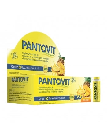 PANTOVIT ABACAXI 10ML COM 60 FLACONETES ARTE NATIVA
