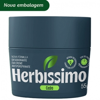 DESODORANTE HERBISSIMO CREME BIO PROTECT 55G CEDRO
