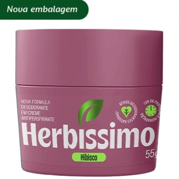 DESODORANTE HERBISSIMO CREME BIO PROTECT 55G HIBISCO