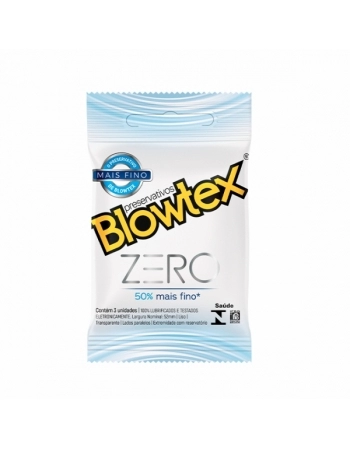 PRESERVATIVO BLOWTEX COM 3 ZERO BLOWTEX