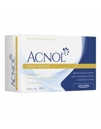 SABONETE ANTIACNE ACNOL 80G ARTE NATIVA