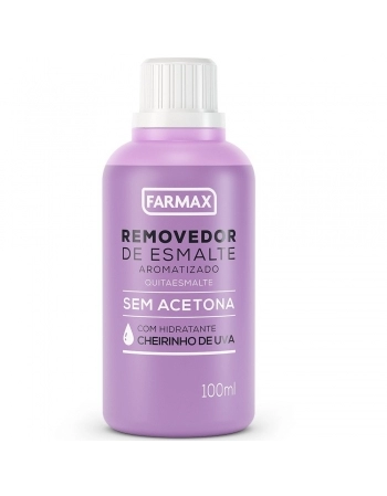 REMOVEDOR HIPO. S/ ACETONA UVA 100ML FARMAX